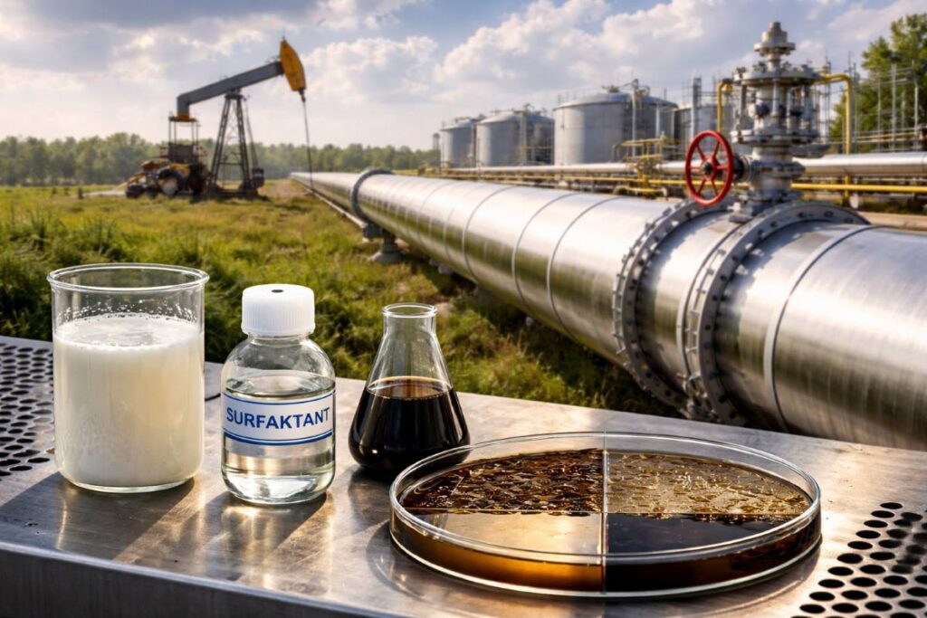 Jak surfaktanty pomagają w transporcie ropy naftowej rurociągami?